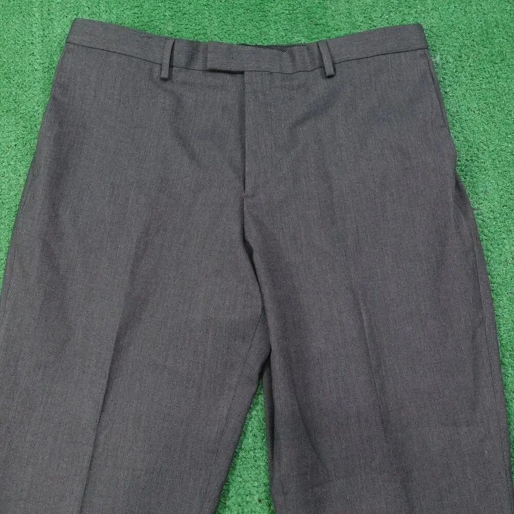 Banana Republic Pants Mens 36x32 Gray Slim Fit Dress Slacks‎ Waist 37x31